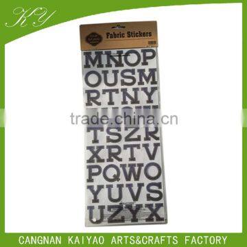 hot stamping chipboard number alphabet sticker