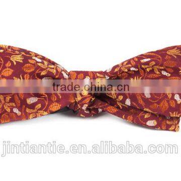2016 latest cool colorful skinny jacquard woven China silk bow ties for men