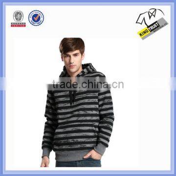 Custom Yarn Dyed Long Sleeve Pullover Wholesale Hoodies for Men