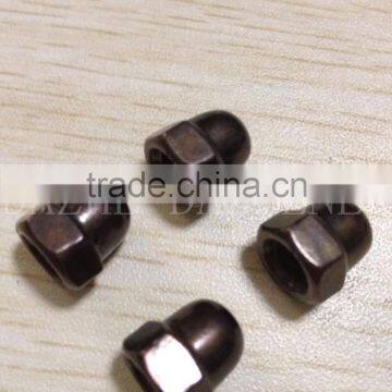 hex acorn nuts plate bronze