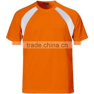 Contrast color dry fit 100 polyester t shirt, Relaxed sport polyester color combination tees