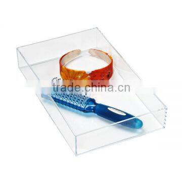 custom design acrylic storage tray