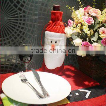 Santa Claus Wine Bottle Decoration Supplies Cover Bags / funny santa claus christmas wine bottle cover