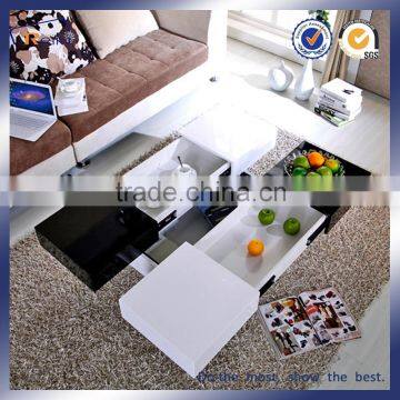 MDF High Gloss Extended Coffee Table/Tea Table photo-4