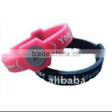 custom power silicone rubber wristband