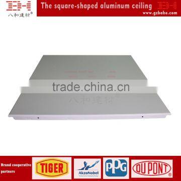 Fireproof aluminum square metal ceiling panels