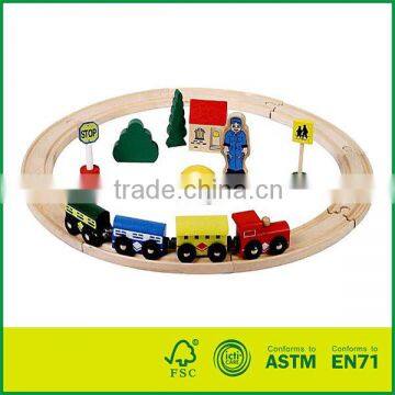 20pcs Wooden Train Set