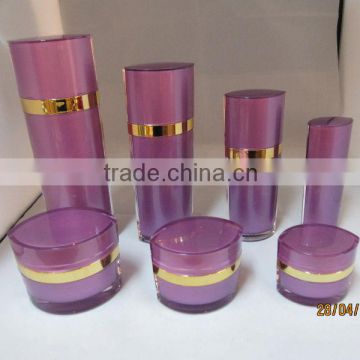 cosmetic cream jar and bottles