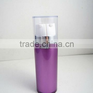 double tube colourful plastic lotion bottle for skin care