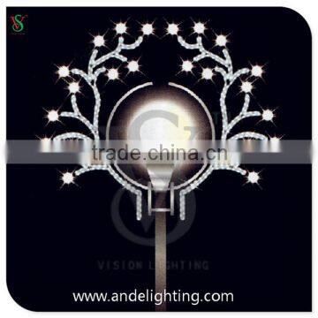 Outdoor decorative light LED pole motif street light