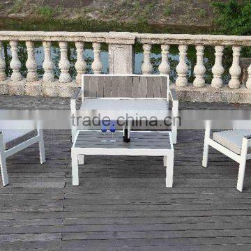 Most popular simple design sofa sets 4 pcs Aluminum outdoor furniture