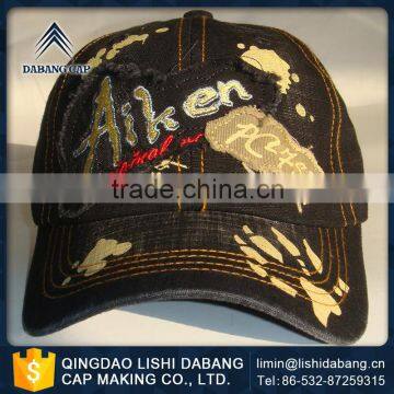 prewashed cotton baseball cap with priting pattern