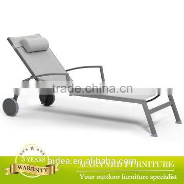 Beach sunbed aluminum sun lounger MY77-F