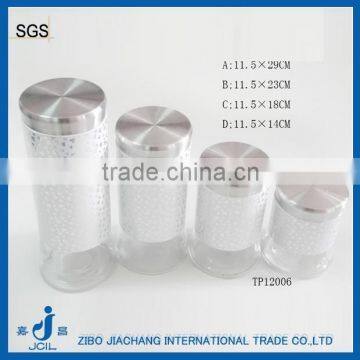 glass storage bottle for coffee sugar pasta