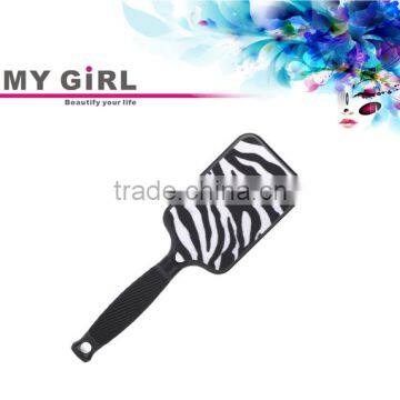 MY GIRL newest Zebra professional plastic detangle high quality hair brush