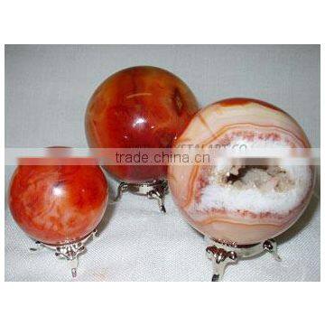 Red-Carnilian Agate Spheres