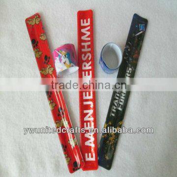 Promotional light up slap bracelet