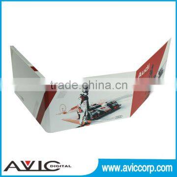 Factory direct cheap price hardcover video brochure