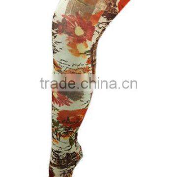 2015 new season good design flower print long sexy women tights