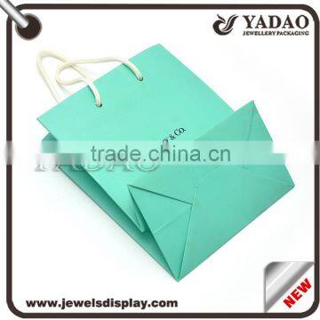 Matte Lamination Colorful Fancy Recycled Paper Shopping Bag With Custom Logo Hot-stamping photo-2