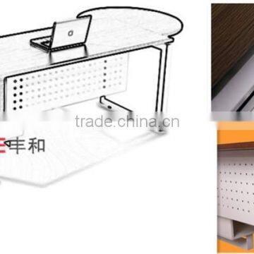 Wood Office Furniture l Shape Office Table Side Table Design