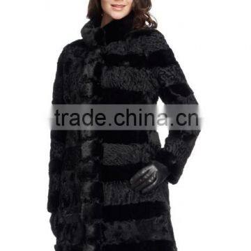 2015 Real Lamb Fur Long Coat for Women LC11