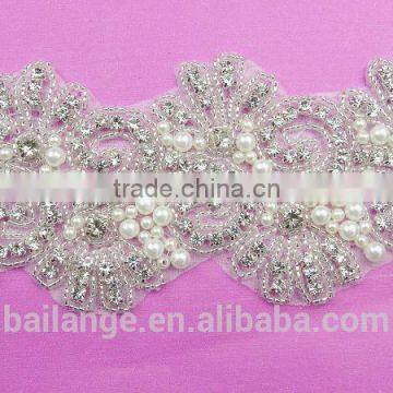 Crystal Pearl New Acrylic Rhinestone Trimmings for Wedding Wholesale photo-2