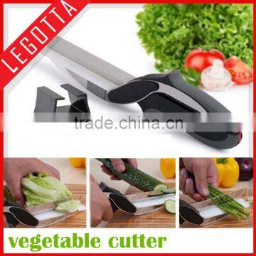 Clever new design unique creative smart vegetable fruit cutter 2 in 1