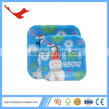 010 christmas paper food tray fast food tray