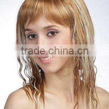 Wholesale Afro Curly Blonde Synthetic Hair Wigs for White Women photo-2