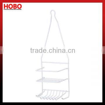 PE Coating Wall Hanging Metal Wire Shower Caddy