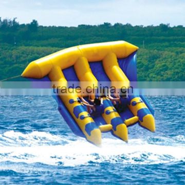 Newest inflatable human inflatable water games flyfish banana boat