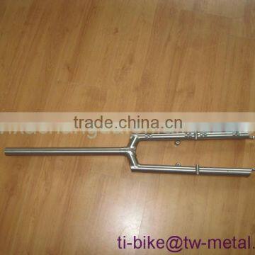 Chinese made titanium MTB bicycle front fork mountain bike fork customized