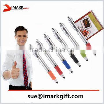 high quality banner touch pen with roll out paper multifunction ballpoint pen