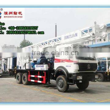 hot sale rock killer BZC400ABC drill depth 300m truck mounted rotary drilling rig