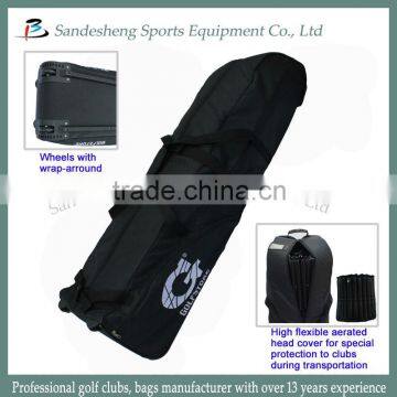 Water-proof Canvas Golf Travel Bag, Golf Flight Bag