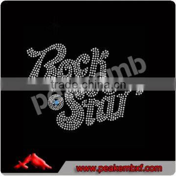 New Rhinestone Transfers Rock Star T-Shirt