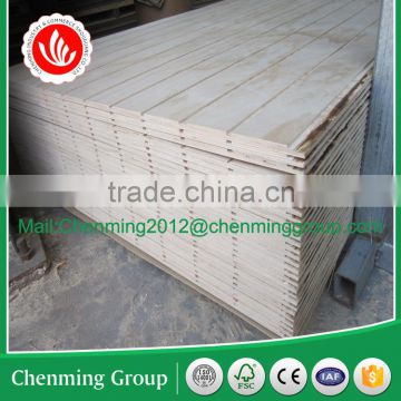 Hot sell Decoration V,U and W groove/slot plywood