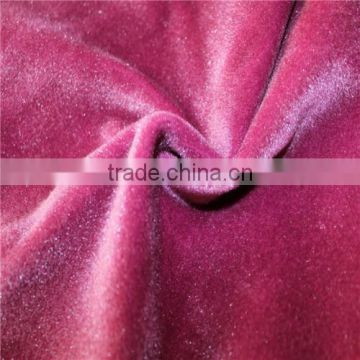 Flat filament velboa polyester velvet fabric