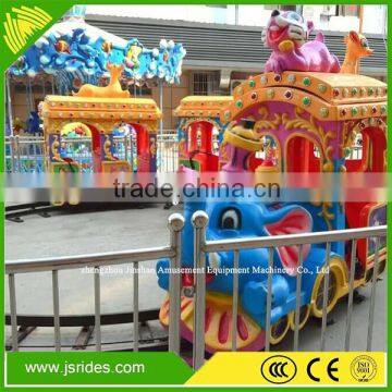 Commerical kids games track train amusement ride electric train ride