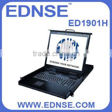 EDNSE ED-1901V-C 1 Port 1U Rackmount KVM with 19 inch TFT LCD