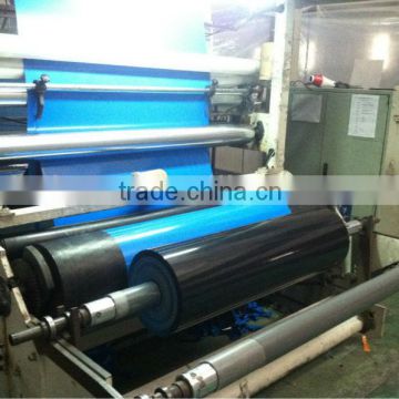 poly material blue/black poly film