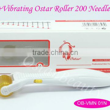 Replaceable heads vibrating led meso roller & derma roller for sale