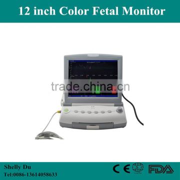 CE Approved Medical Equipment 12.1 inch Large Screen Color Fetal Baby Monitor(Toco, FHR) RFM-300C-Shelly