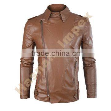 Men's genuine Leather jacket Men's motorcycle leather jacket