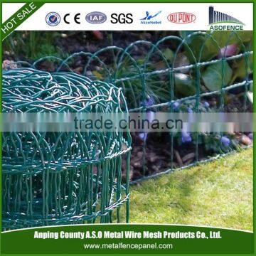 Ornamental galvanized garden woven wire fence