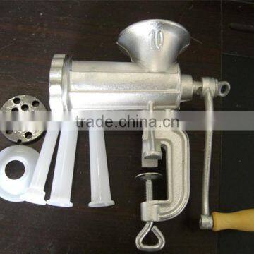 Manual Electro-plated Tin Meat Mincer No.8 Plastic Funnels photo-2