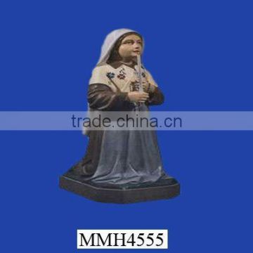 Tasteful exotic resin saint bernadette figurine