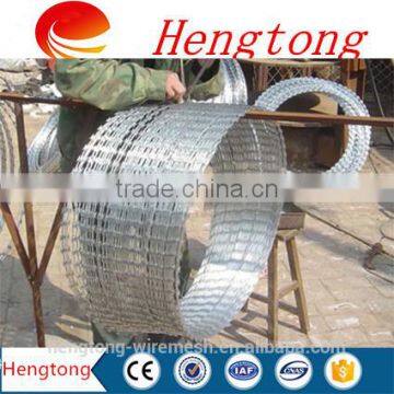 Hot sale Alibaba China ISO9001 concertina razor barbed wire /Razor blade