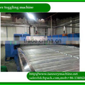 Leather Toggling Machine 3.6' to 6.7' goat sheep snake leather process tannery machine
